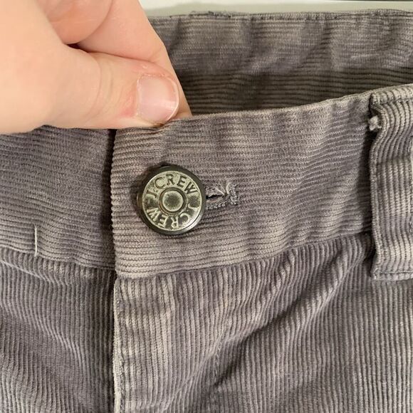 J. Crew Corduroy Pants Women's 29 OS Grey Low Rise Favorite Fit Ribbed - Picture 4 of 8